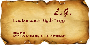 Lautenbach György névjegykártya