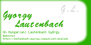 gyorgy lautenbach business card